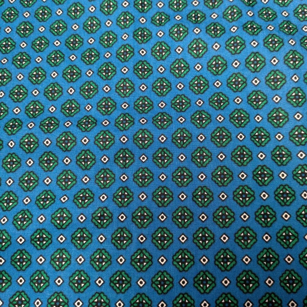 Cinch Shirt XXL 16-18 Button Down Blouse Blue Green Geometric Western Long Sleev - Picture 9 of 11